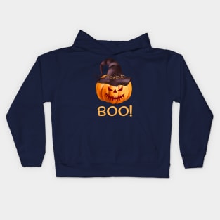 Boo | Halloween | Happy Halloween Kids Hoodie